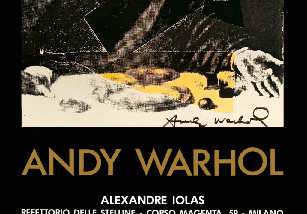 poster mostra Warhol Stelline 1987